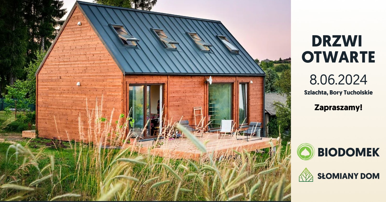 Ekologiczne domy modułowe. Drzwi otwarte w&nbsp;Słomianym Domu – 8 czerwca 2024