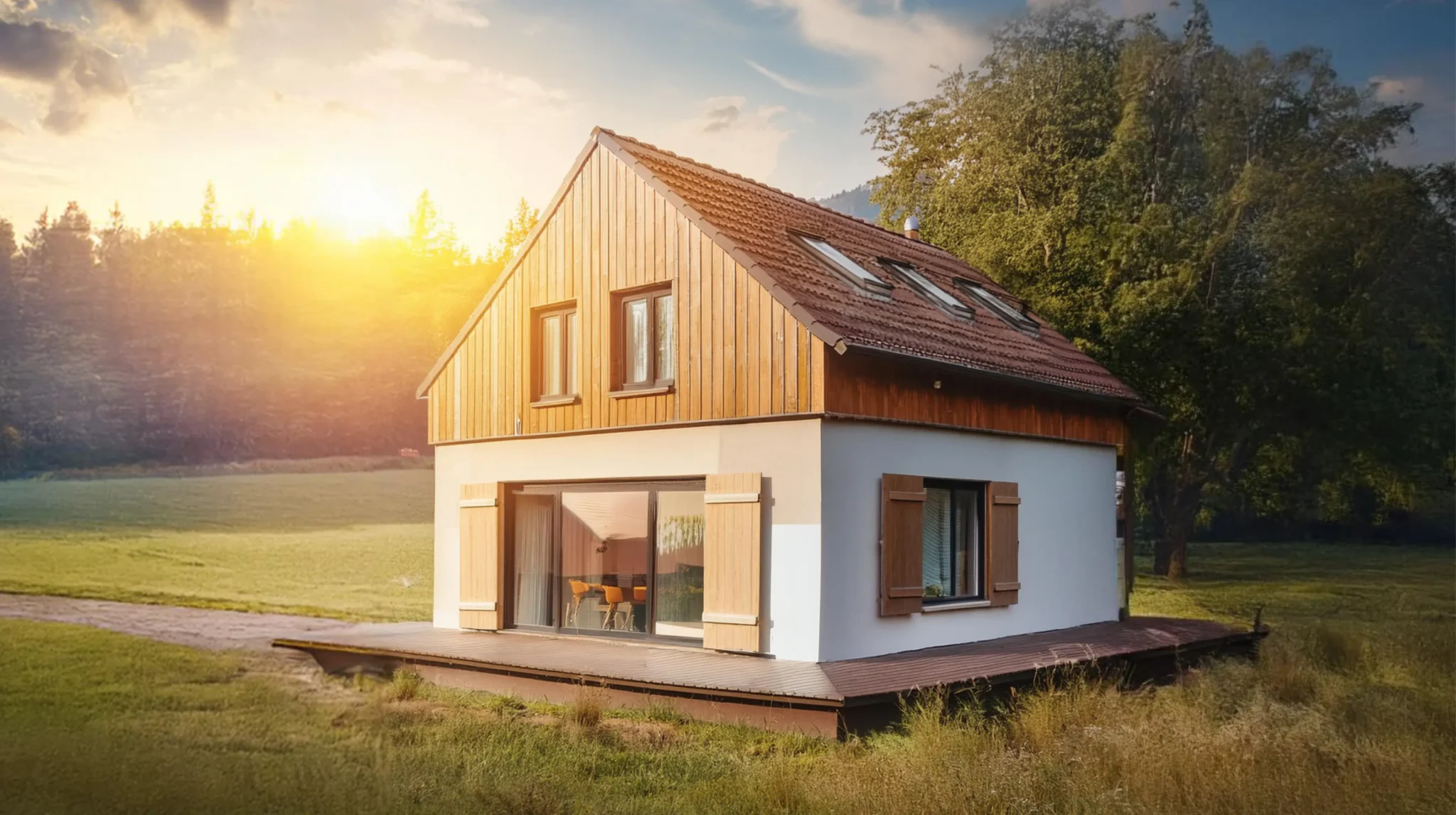 Oferta specjalna: Dom na&nbsp;Sielskiej Łące (pow. użytkowa 87,6 m², pow. zabudowy 69,7 m²)